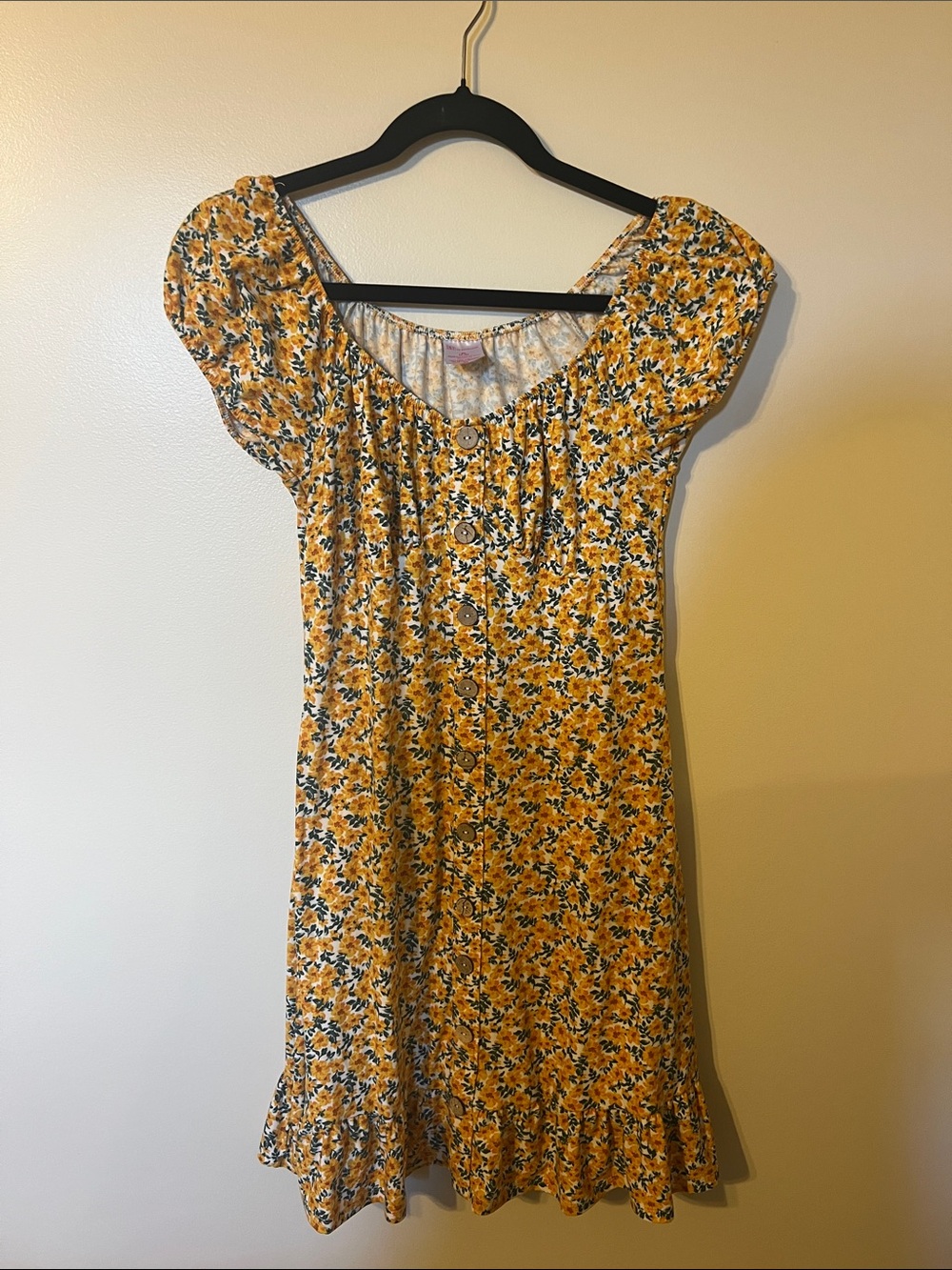 Yellow Floral Dress